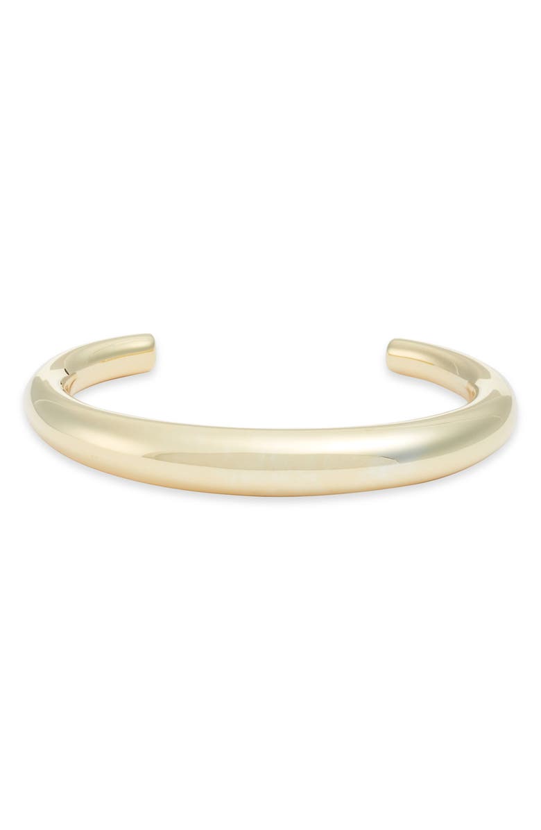 Argento Vivo Sterling Silver Argento Vivo Bold Tapered Cuff, Main, color, Gold