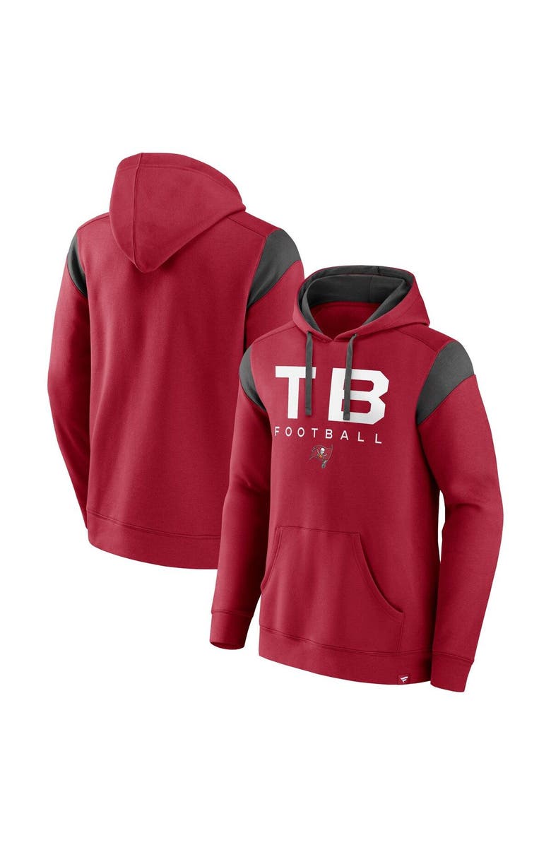 FANATICS Men's Fanatics Red Tampa Bay Buccaneers Call The Shot Pullover Hoodie, Main, color, 