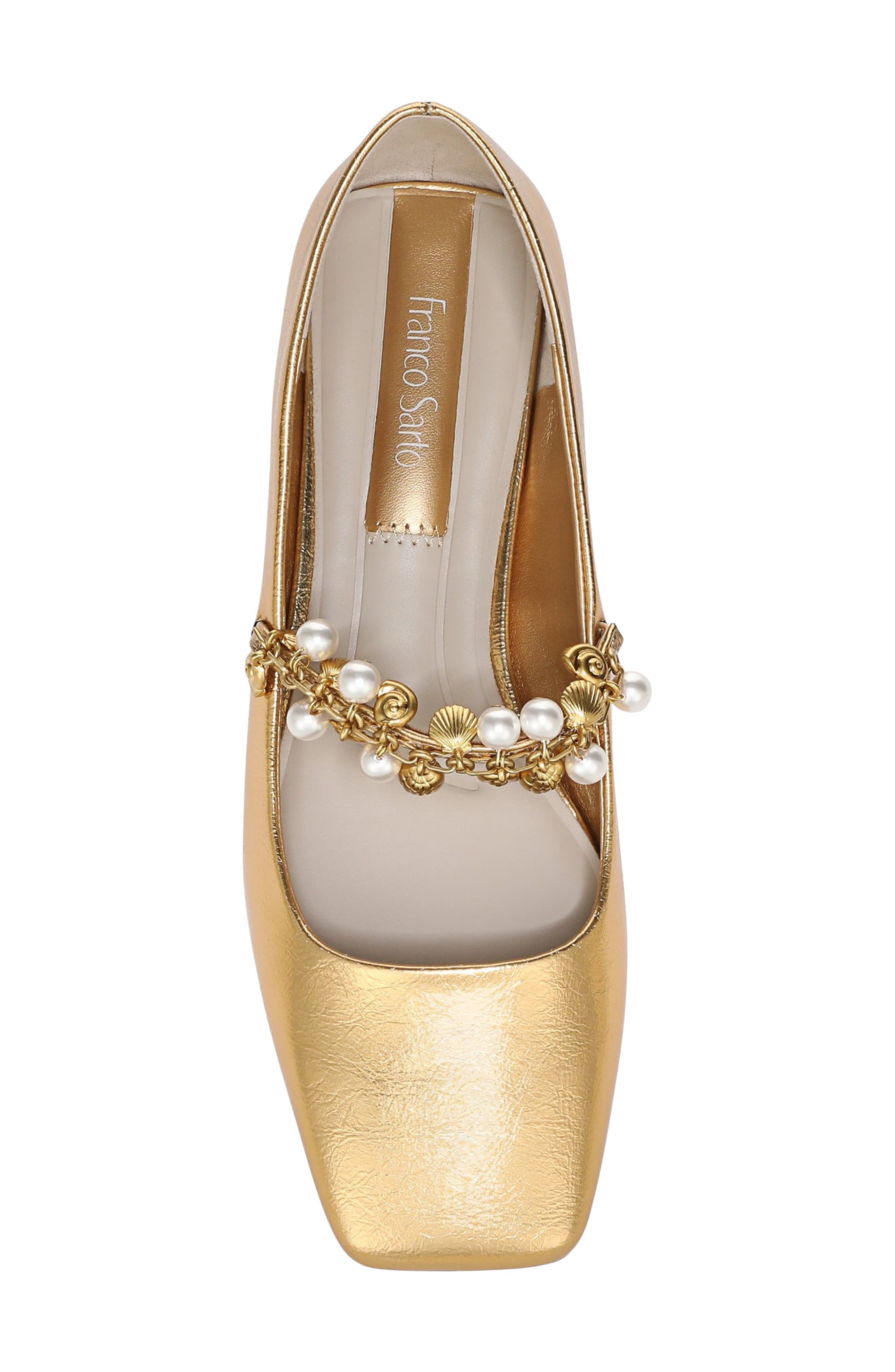 Franco Sarto Tinsley Metallic Flat, Alternate, color, 