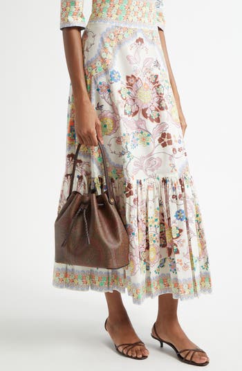 Etro Small Arnica Coated Canvas Bucket Bag | Nordstrom