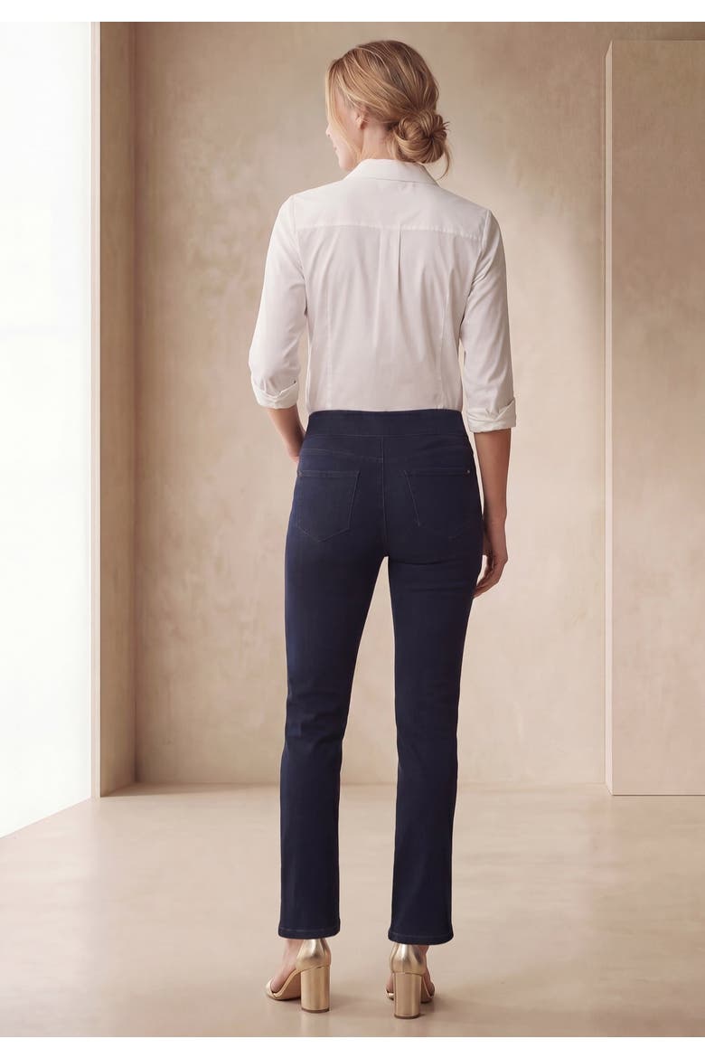 Comfort Waist Stretch Denim Straight-Leg Jean, Alternate, color, INDIGO