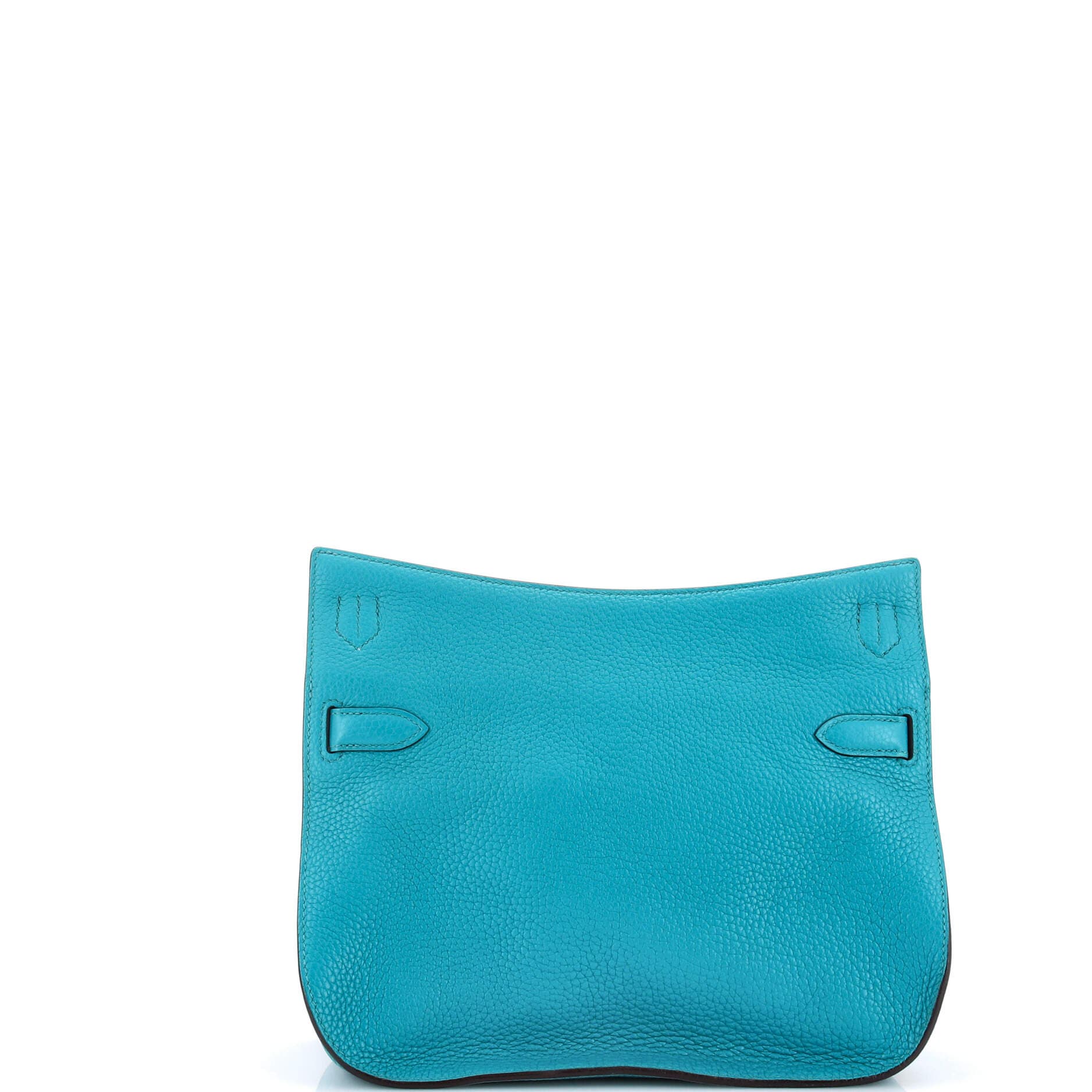 Pre-Owned Hermes Jypsiere Bag Clemence 28, Alternate, color, Bleu Paon