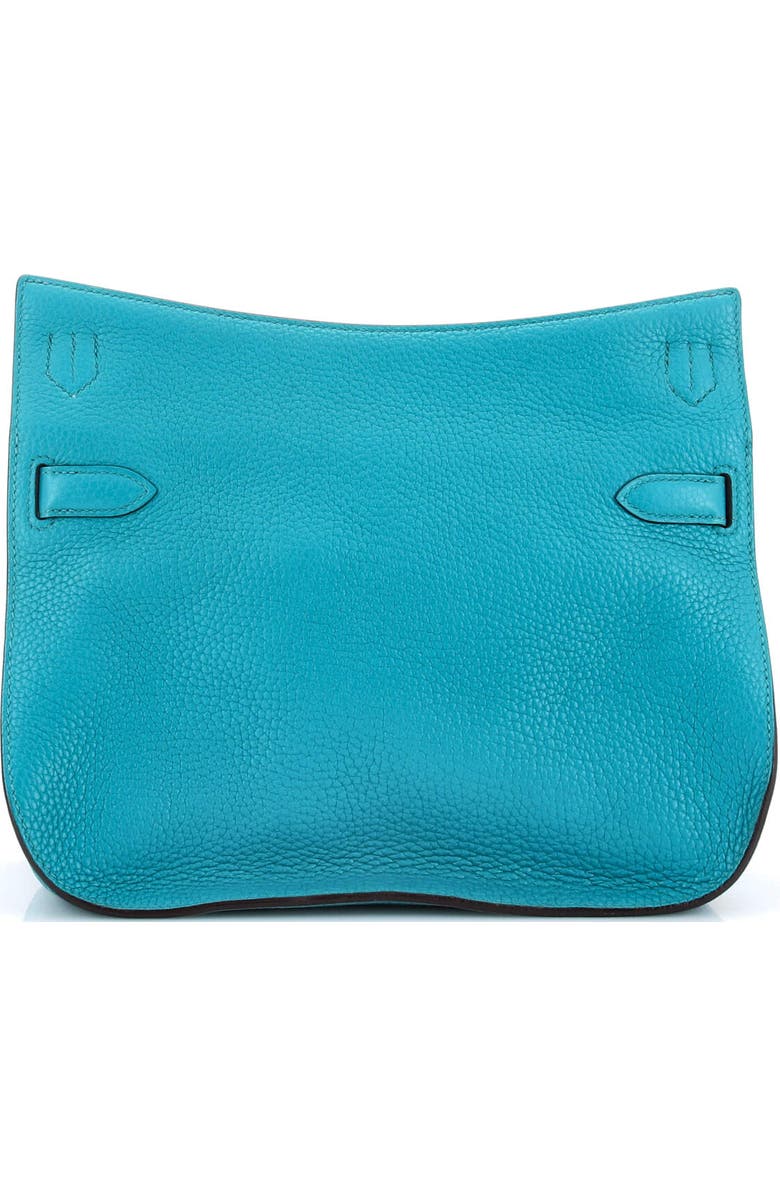 Pre-Owned Hermes Jypsiere Bag Clemence 28, Alternate, color, Bleu Paon