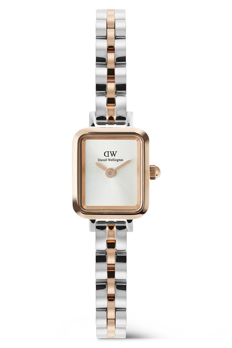 Quadro Mini Arch Bracelet Watch, 15mm x 18mm, Main, color, SILVER-TONE