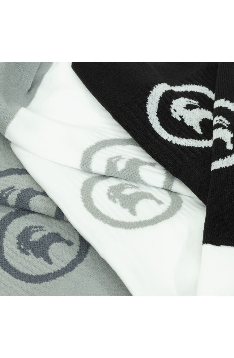 Backcountry Performance Low Ankle Sock - 3-Pack, Alternate, color, Egret/Goat Gray/Black