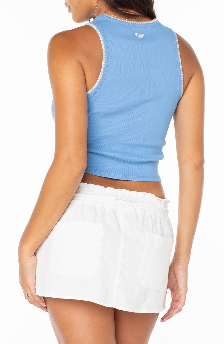 Roxy Meant To Be Crop Tank, Alternate, color, Silver Lake