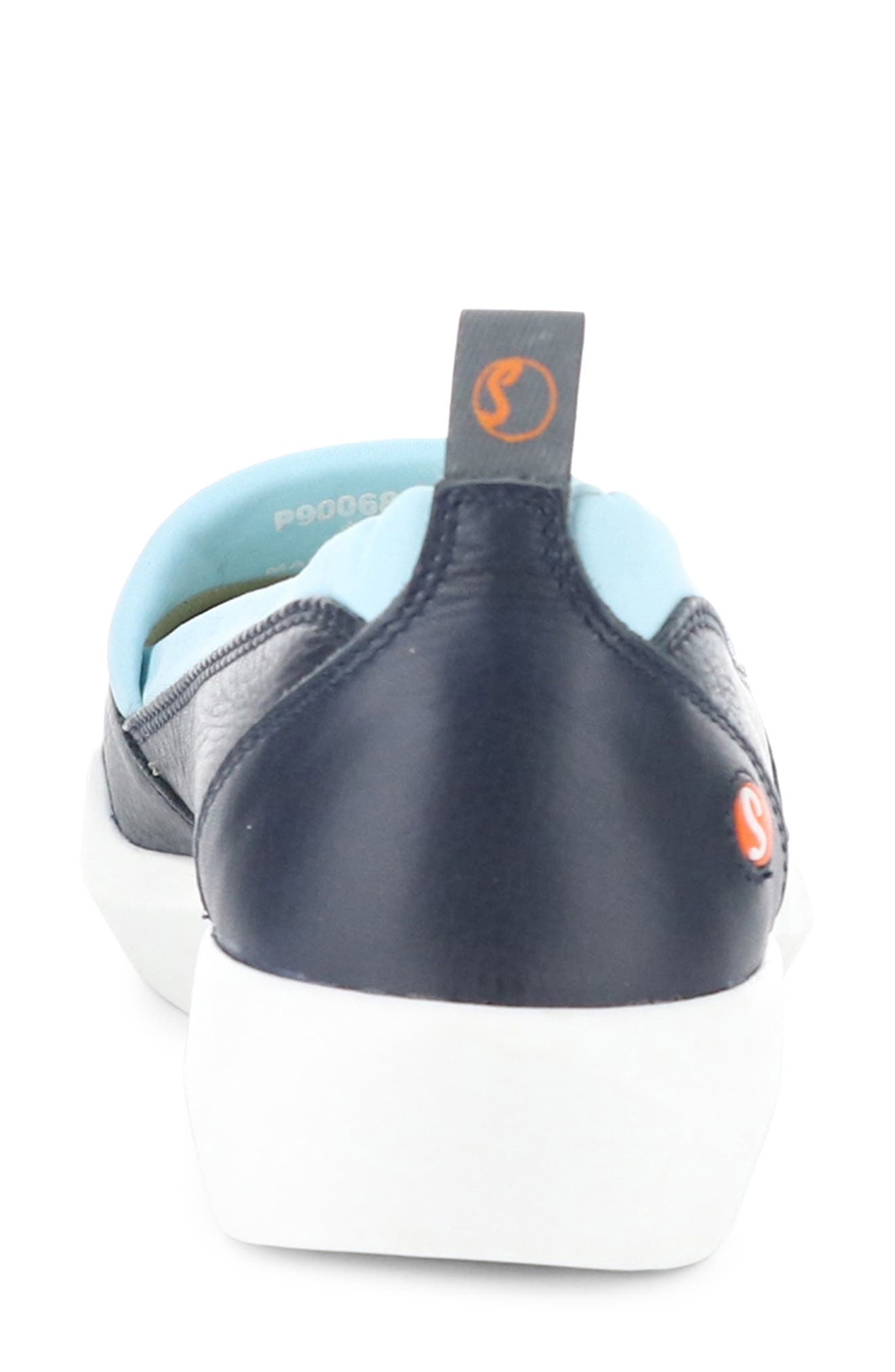 Softinos by Fly London Slip On Sneaker, Alternate, color, Navy Smooth Leather