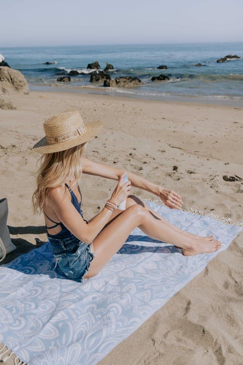 Infusezen Mandala Organic Turkish Towel In Blue