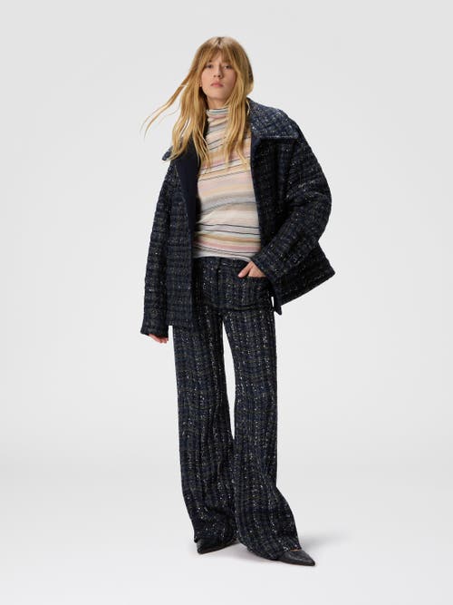 Missoni Striped High-neck Sweater In Multi