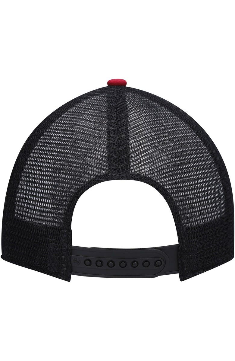 '47 Men's '47 Cardinal/Black Arizona Cardinals Highpoint Trucker Clean Up Snapback Hat, Alternate, color, 