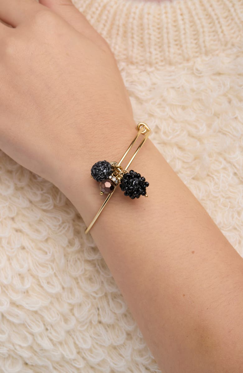 SAACHI Beaded Charm Bangle Bracelet, Alternate, color,