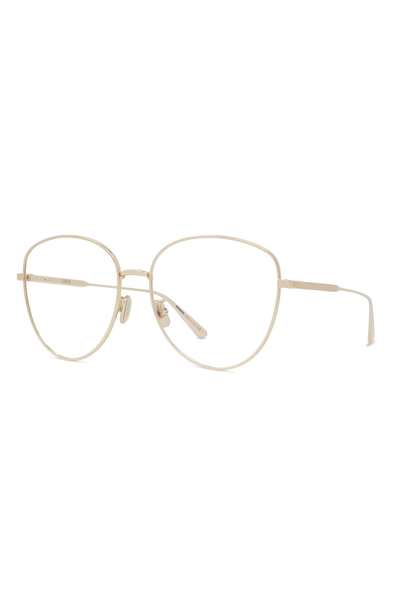 DIOR Gemdior 58mm Optical Glasses, Alternate, color, Shiny Endura Gold