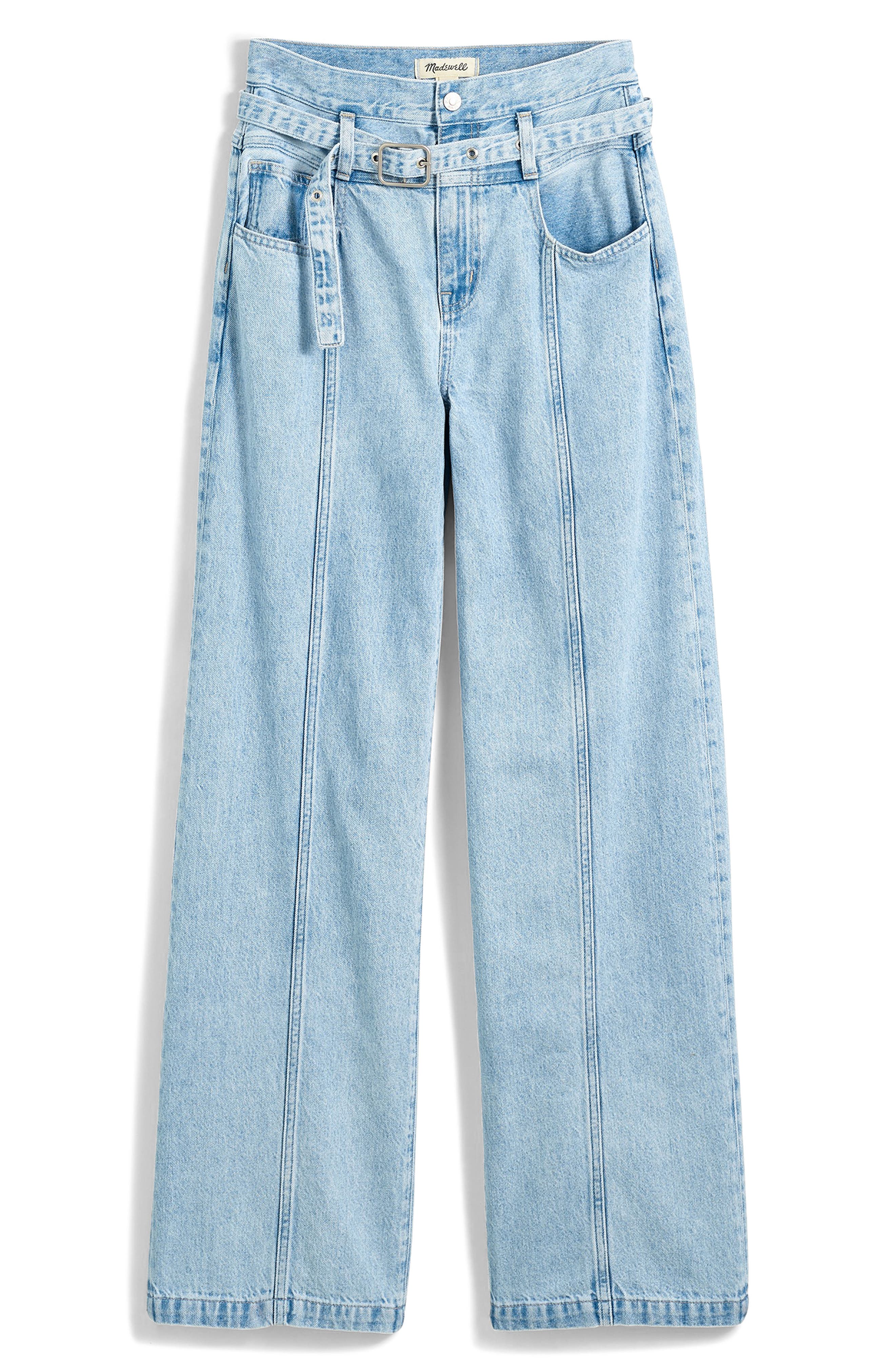 Belted Baggy Jeans