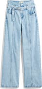 Madewell Belted Baggy Jeans