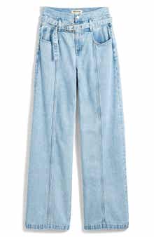 Belted Baggy Jeans