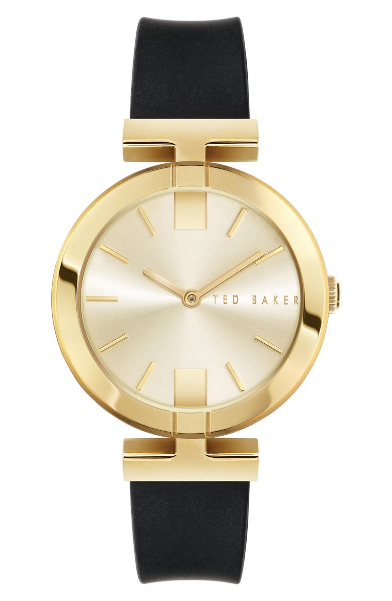 Ted Baker London Darbey Leather Strap Watch, 36mm, Main, color, 