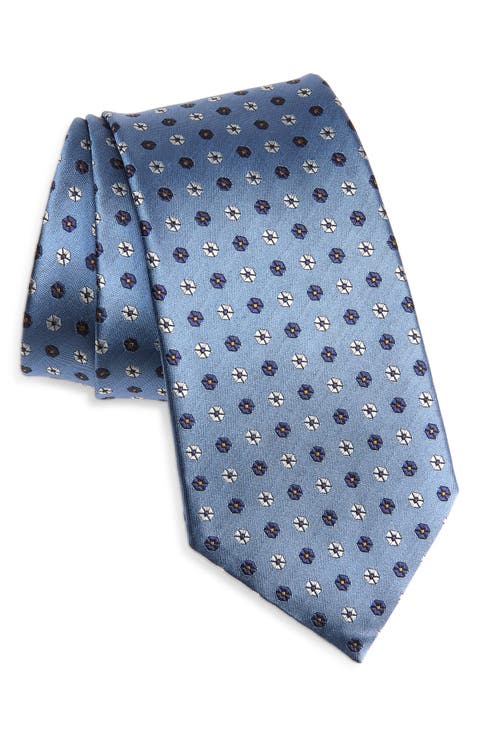 Floral Mulberry Silk Tie