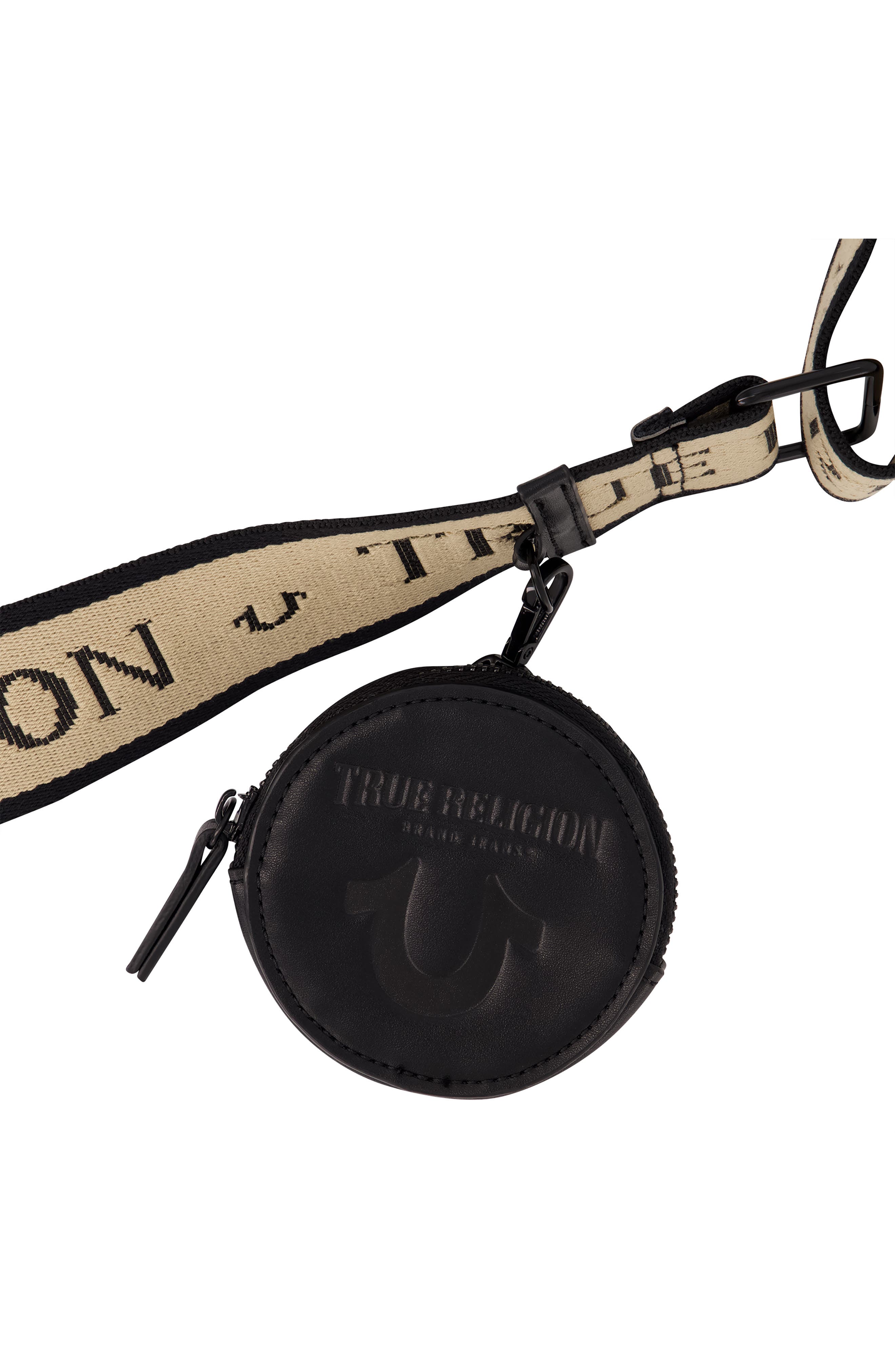Mini Crescent Hobo, Alternate, color, BLACK