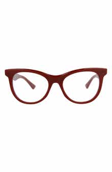 Bottega Veneta 52mm Cat Eye Optical Glasses