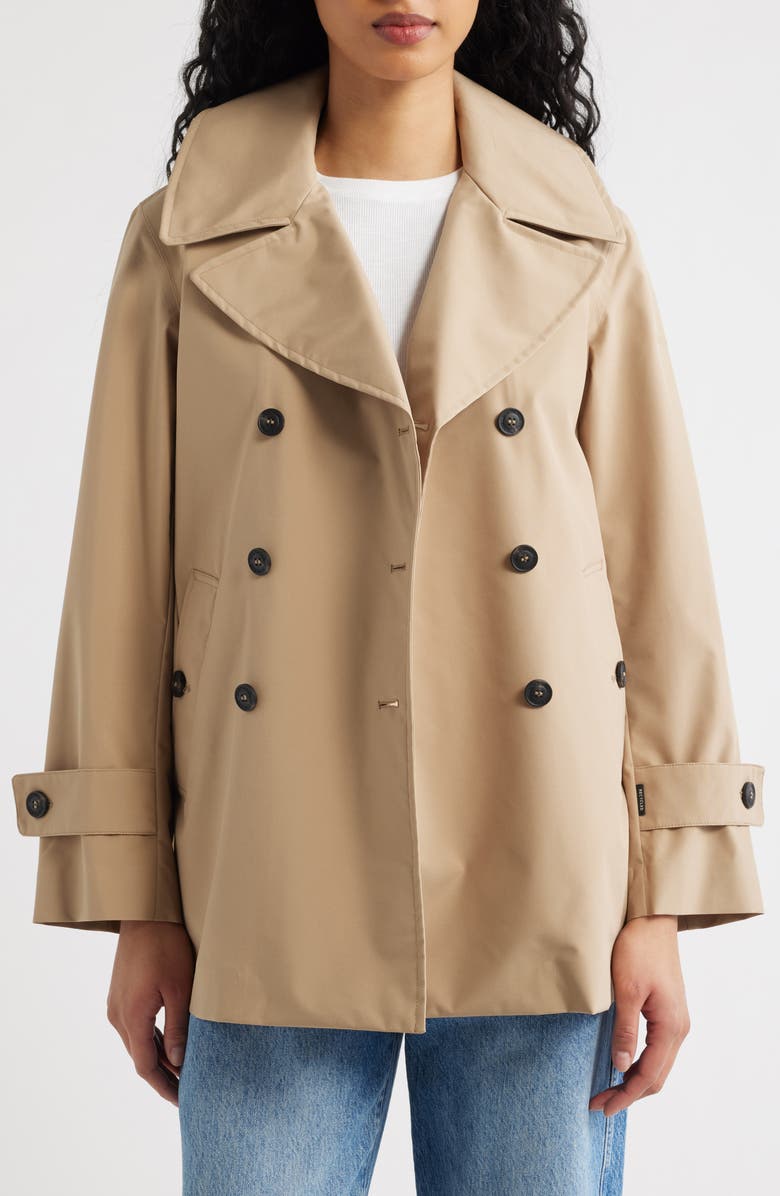 Save The Duck Sofi Waterproof Trench Coat, Alternate, color, Stardust Beige