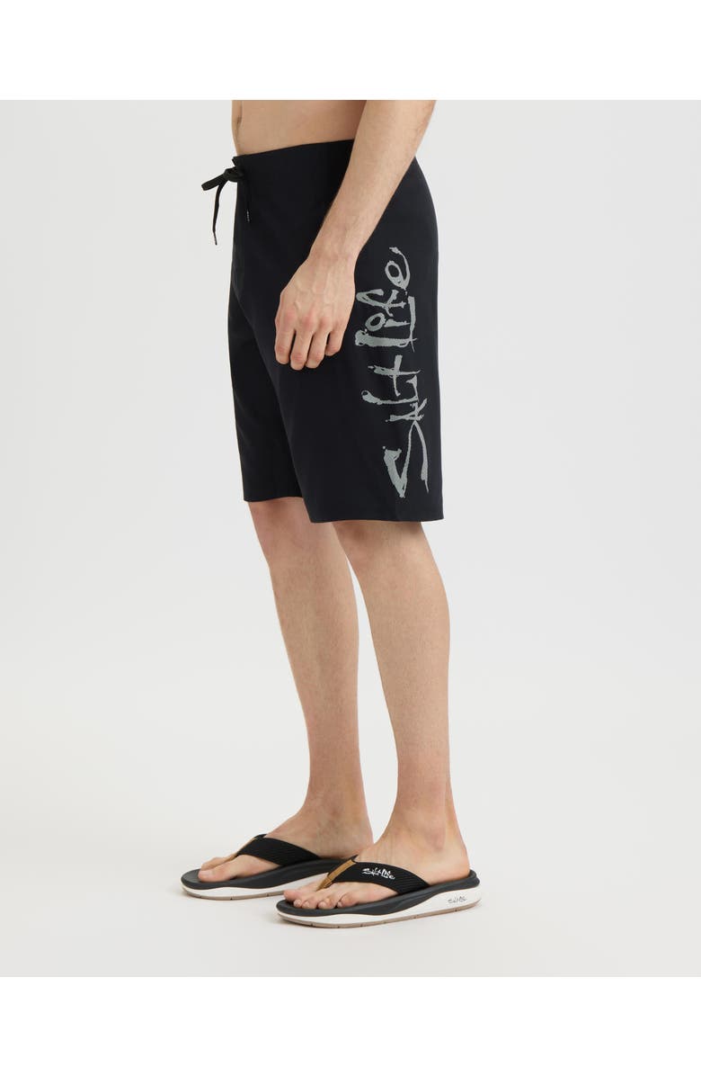 Salt Life Stealth Bomerz Microfiber Boardshort, Alternate, color, Black