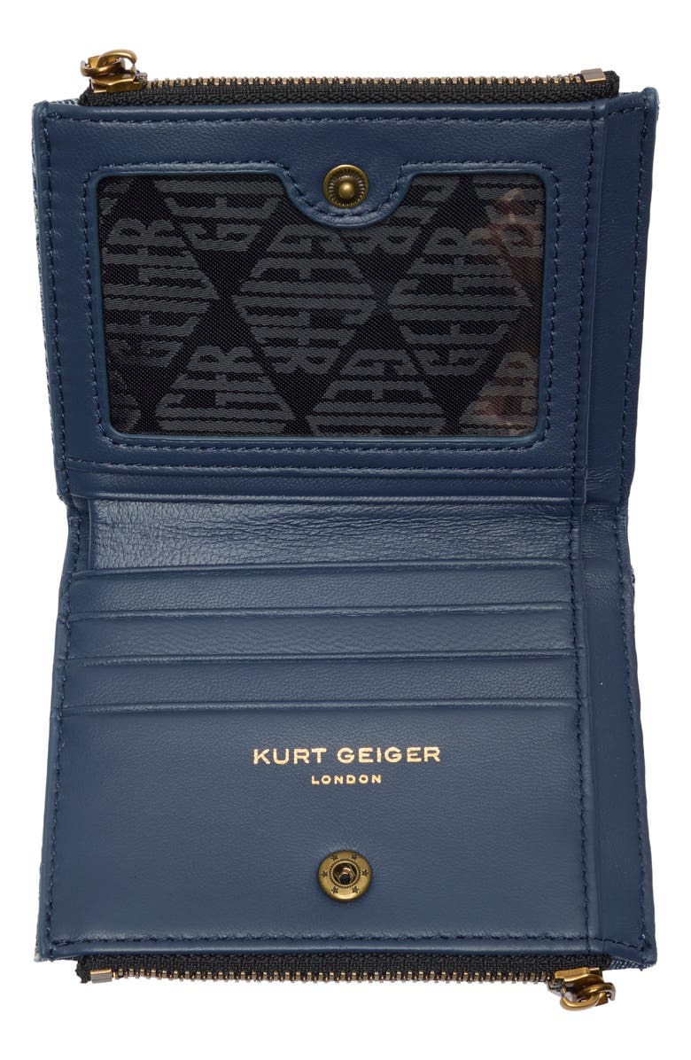 Kurt Geiger London Mini Kensington Wallet, Alternate, color, Denim