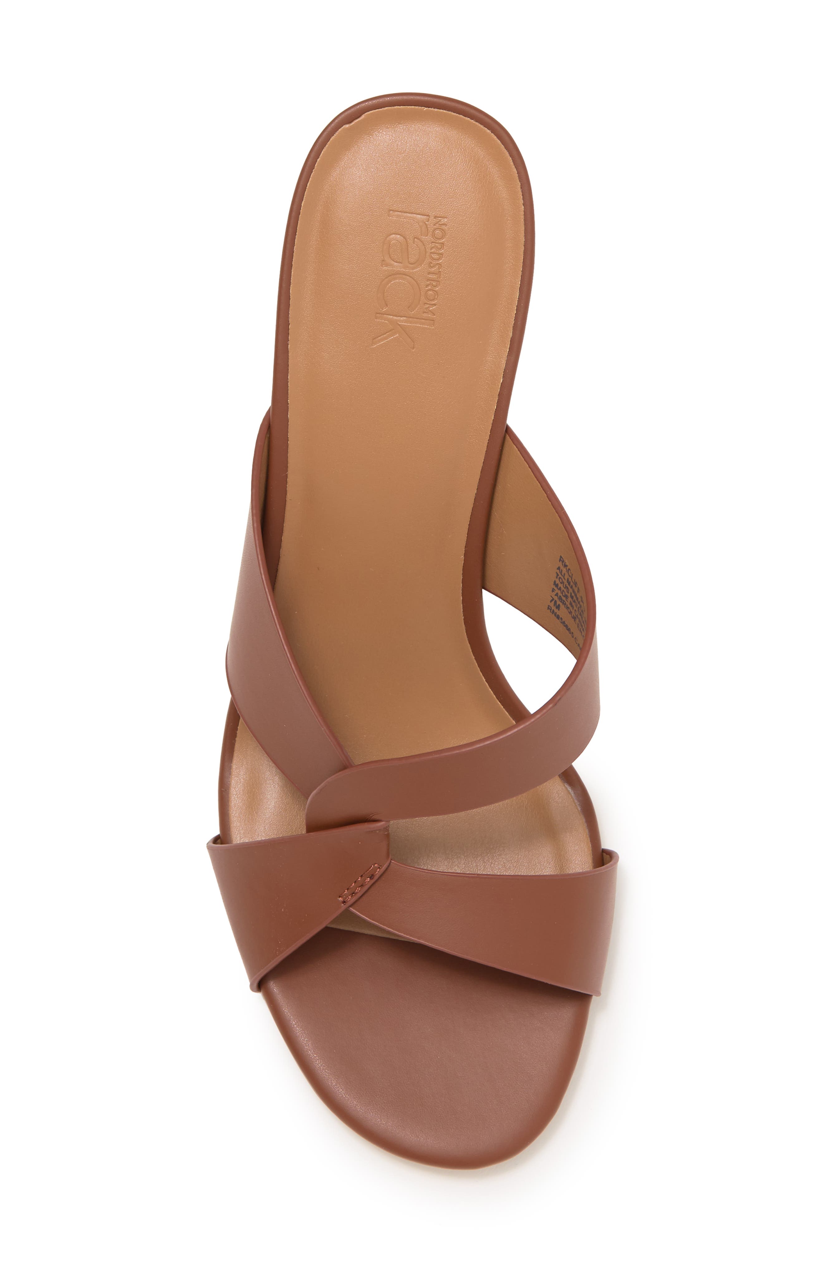 NORDSTROM RACK Twist Sandal, Alternate, color, Brown Saddle
