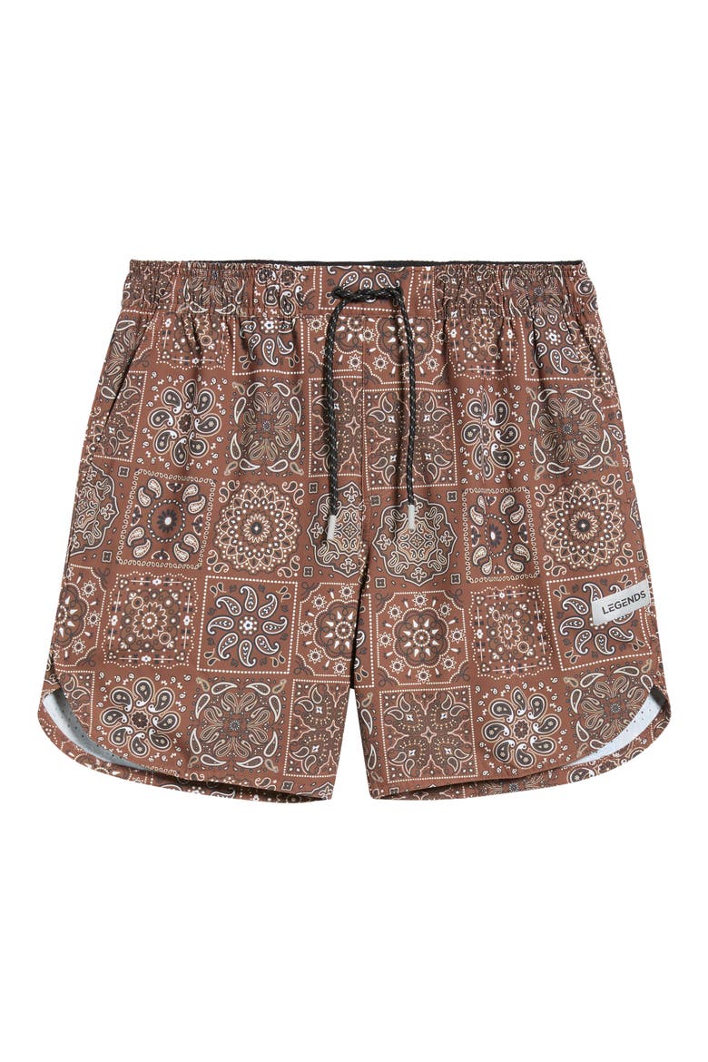 Luka Paisley Shorts, Alternate, color, PAISLEY TILE COPPER