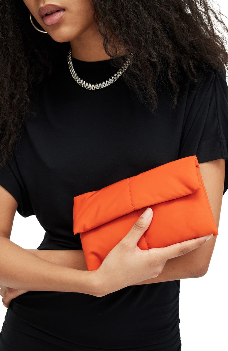 AllSaints Ezra Crossbody Bag, Alternate, color, Pyrrole Orange