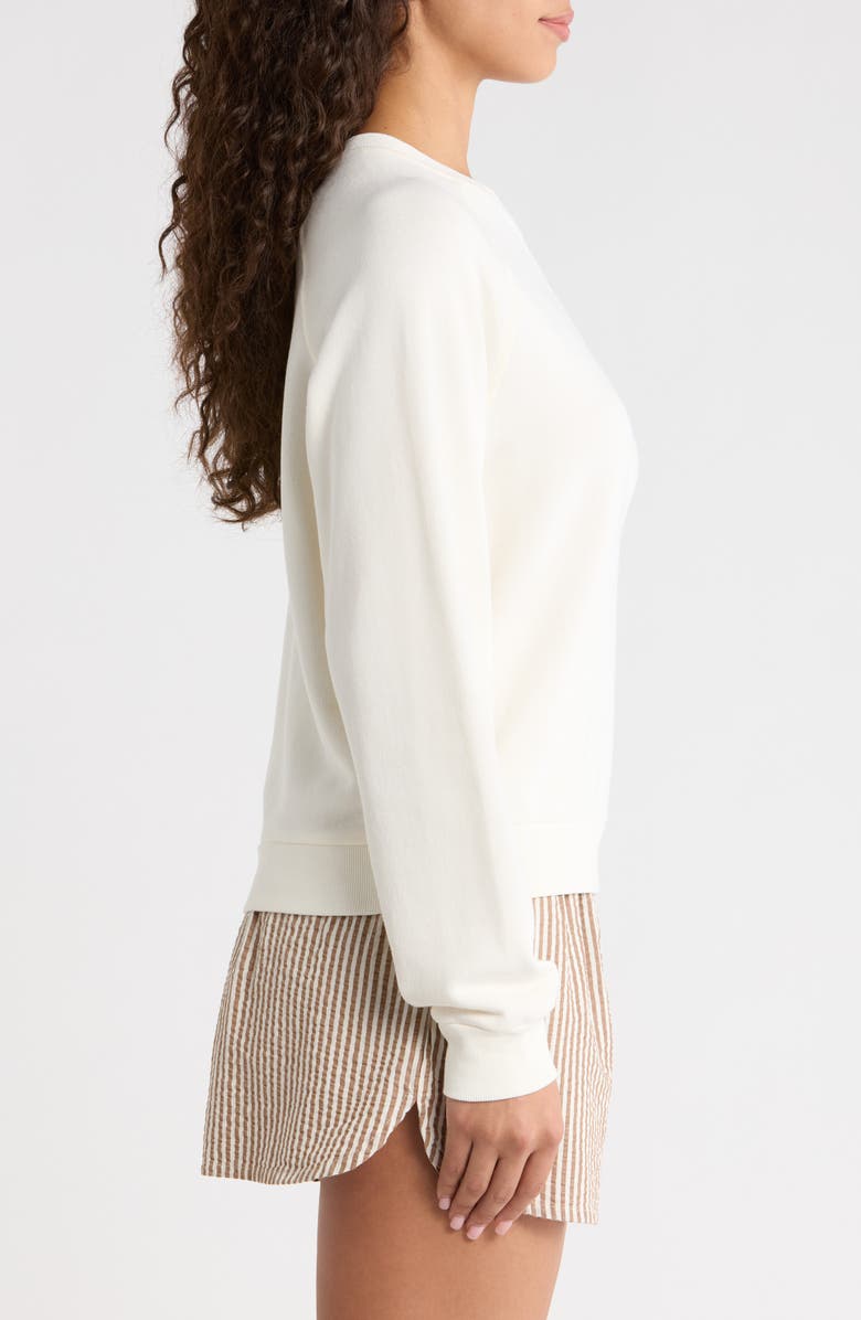 Marine Layer Cloud 9 French Terry Sweatshirt, Alternate, color, Antique White