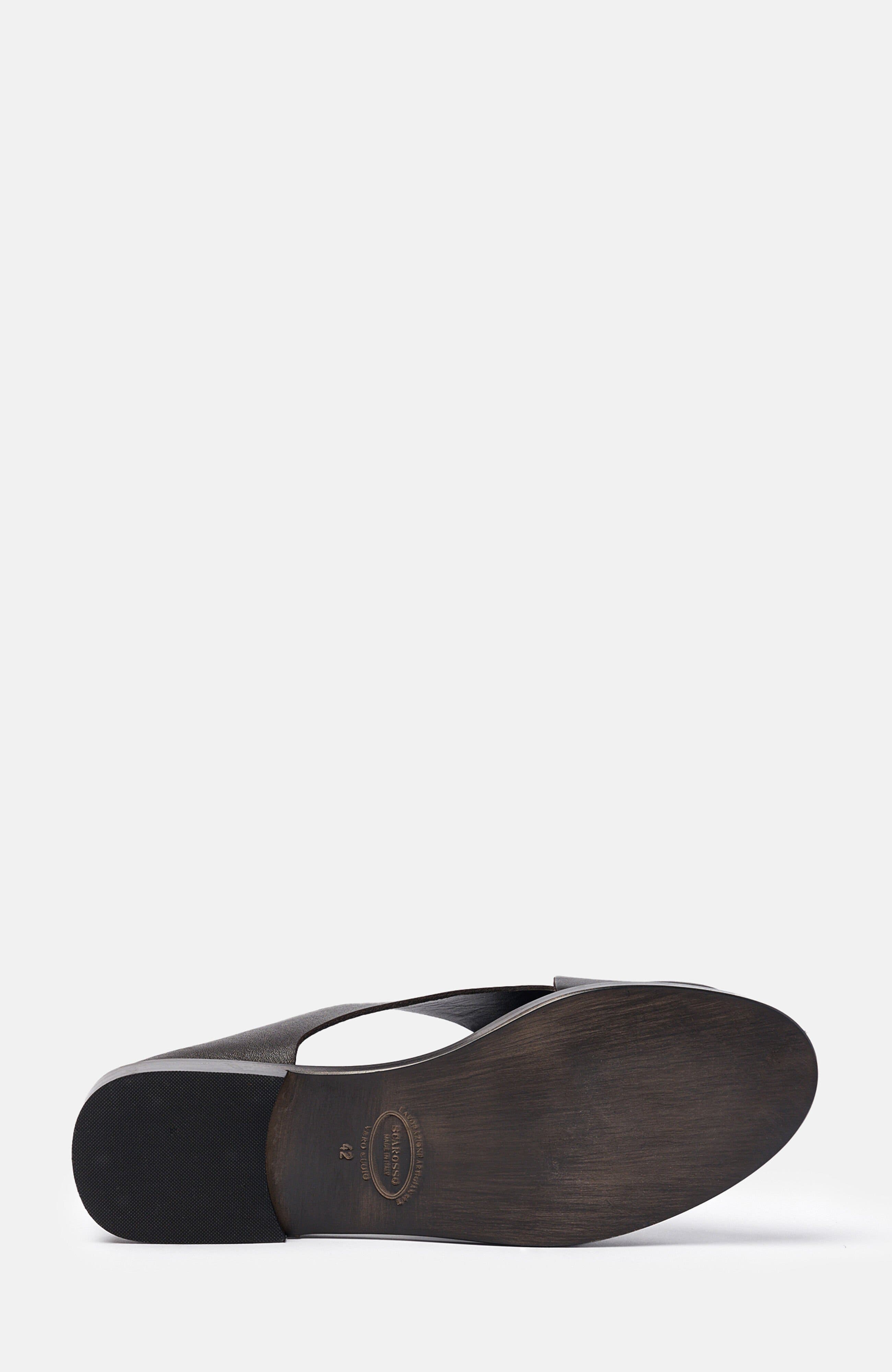 SCAROSSO Eros Sandals, Alternate, color, Dark Brown - Calf Leather