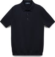 MANGO Solid Cotton Polo Sweater