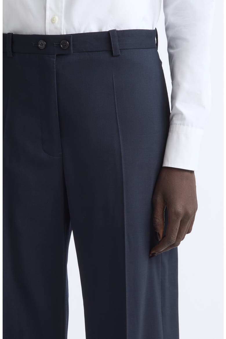 Low Waist Loose Fit Wide Leg Trousers, Alternate, color, DARK BLUE
