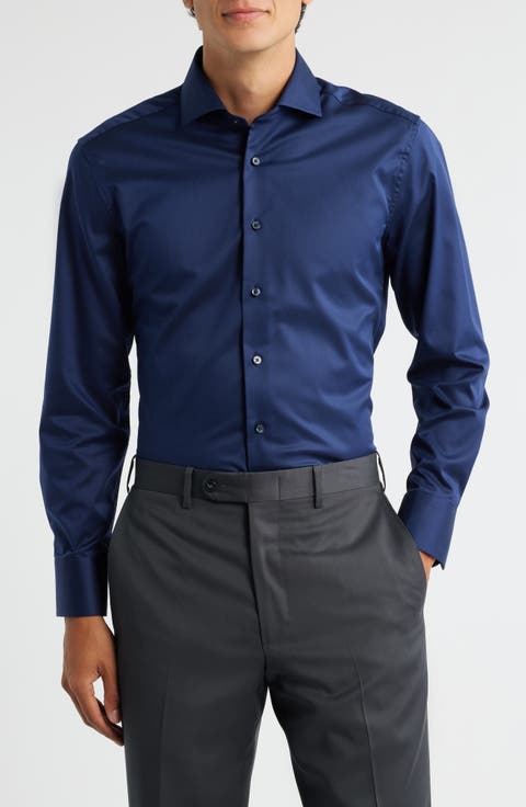 Luxury Slim Fit Non-Iron Dress Shirt