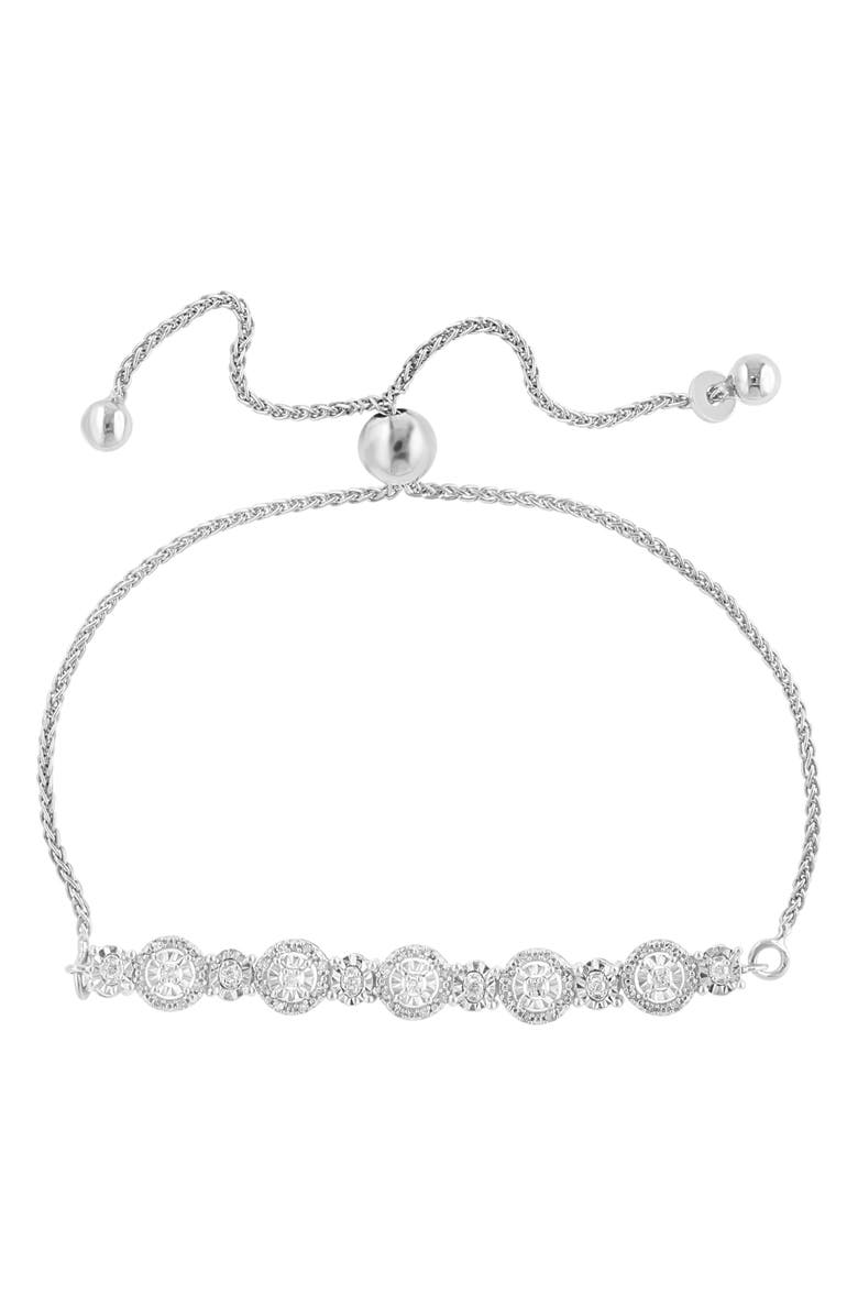 EFFY Diamond Slider Bracelet, Main, color, Silver