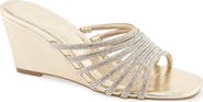 Christian Siriano Lenix Rhinestone Wedge Slide Sandal