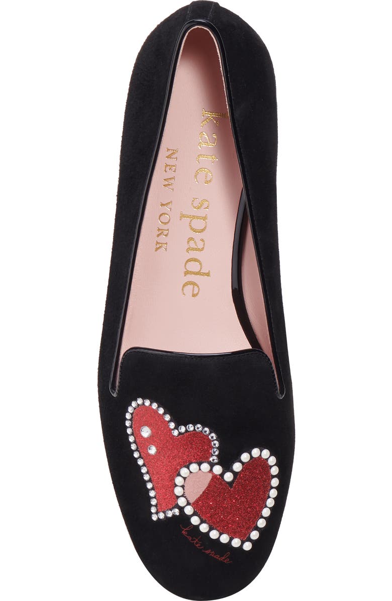 Kate Spade New York lounge hearts loafer, Alternate, color,