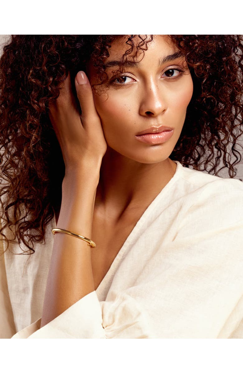 ZARUX Lumiere Gold Bangle, Alternate, color, Yellow Gold