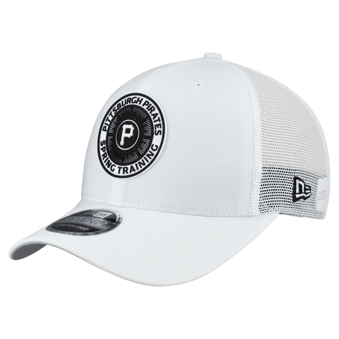Men's New Era  White Pittsburgh Pirates 2026 Spring Training Fan Pack 9SEVENTY Adjustable Trucker Hat