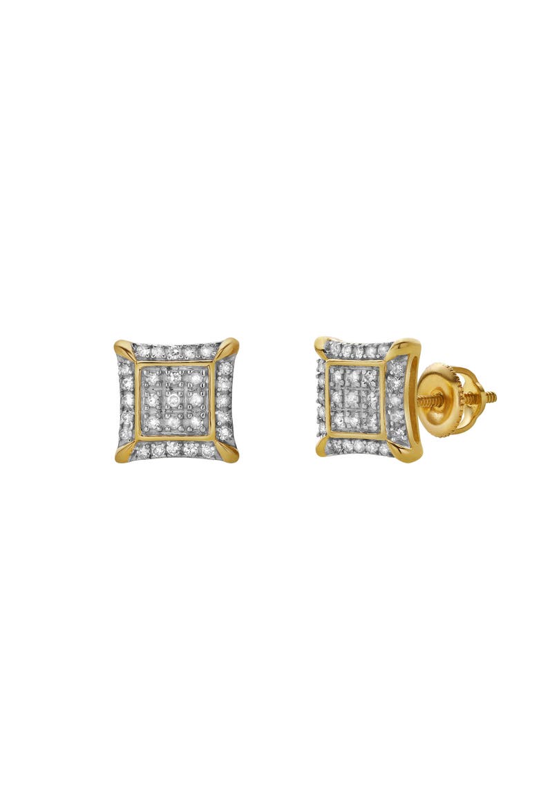 Malandro 10K Yellow Gold Diamond Unisex Earrings - 0.2 Cts, Alternate, color, 10K Yellow Gold