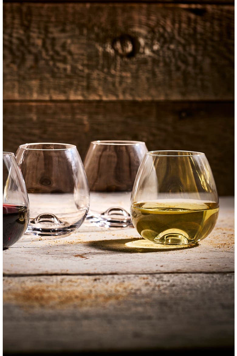 Library Red Wine Glasses Set of 4, Alternate, color, Tuesday Stemless