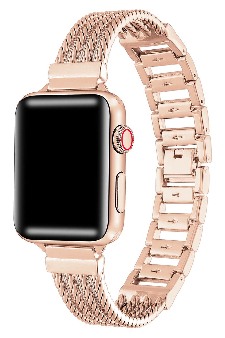 Clara 38mm Apple Watch® Bracelet Watchband, Alternate, color, ROSE GOLD