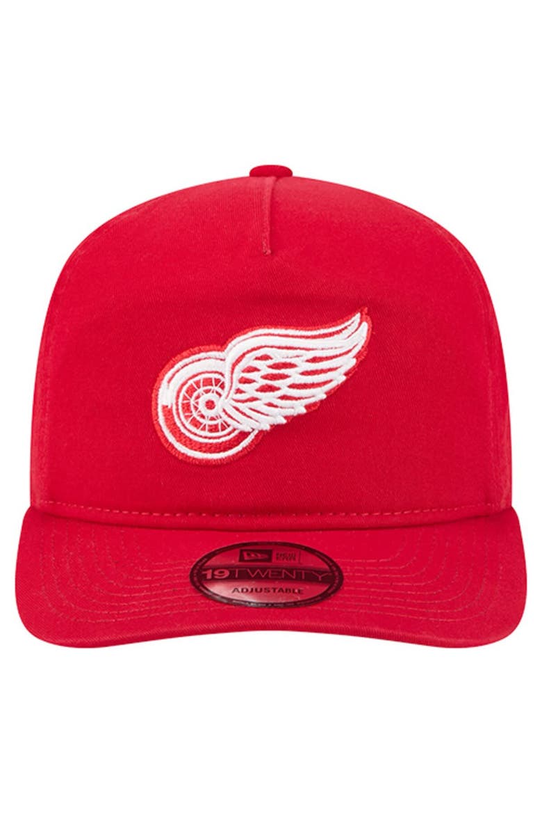 Men's New Era Red Detroit Red Wings 19TWENTY Adjustable Hat, Alternate, color, Red