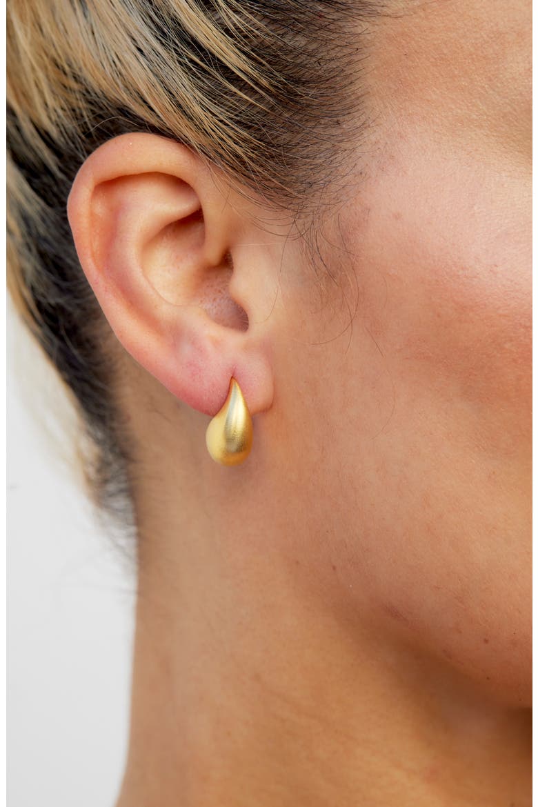 Baby Teardrop Threader Earrings, Alternate, color, YELLOW GOLD