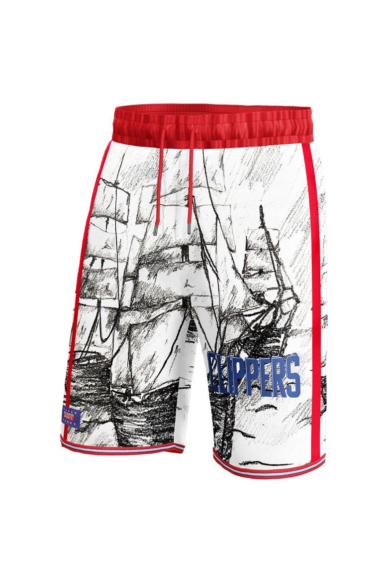 Unisex NBA & KidSuper Studios by Fanatics Gray LA Clippers Hometown Shorts, Alternate, color, Gray