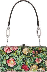 JUDITH LEIBER COUTURE Sleek Crystal Embellished Rectangle Clutch