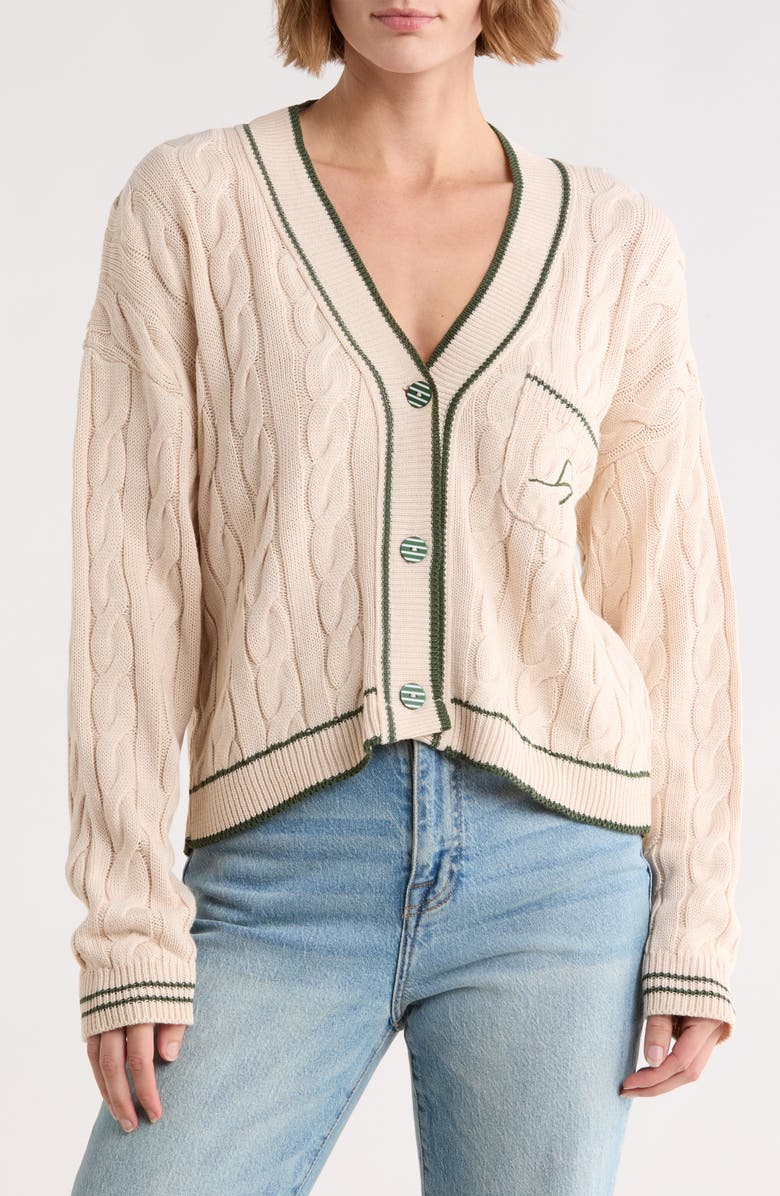 DRESS TO Embroidered Cardigan, Main, color, Off White