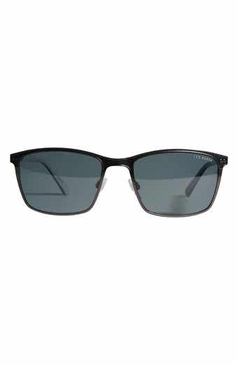 Ted Baker London 57mm Polarized Rectangle Sunglasses