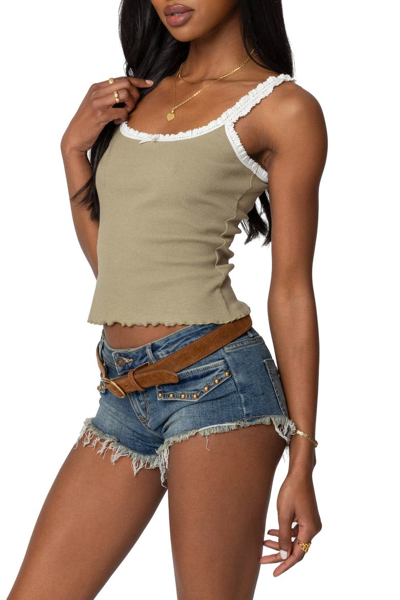 Teagan Rib Camisole, Alternate, color, OLIVE
