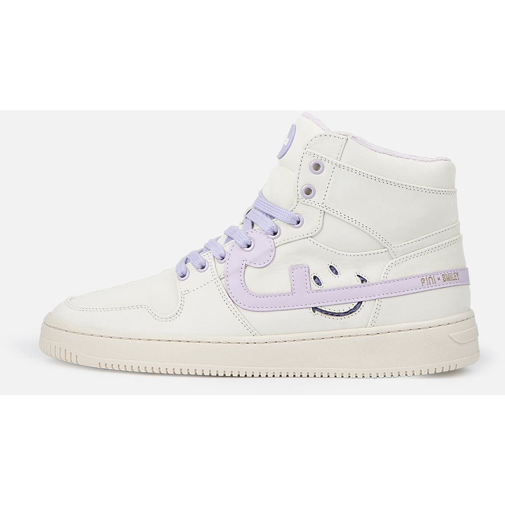 Fini Lucas "creamy Purple" Sneaker In Black